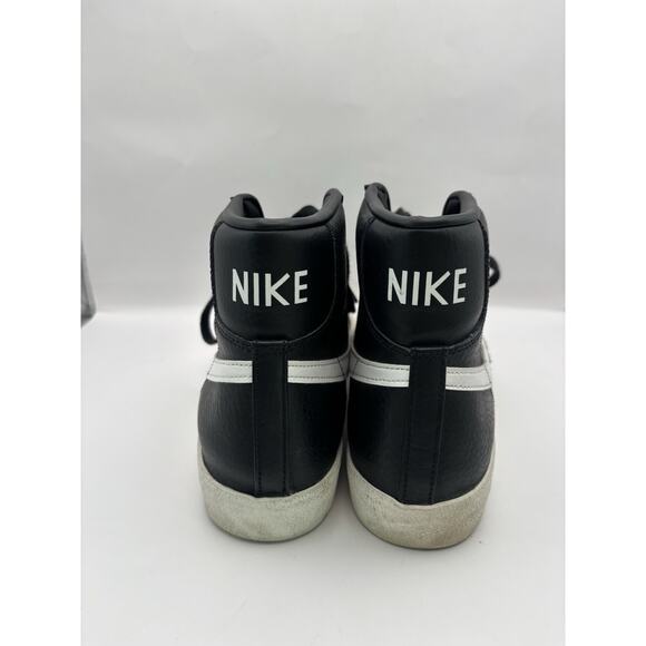 Nike Blazer Mid ‘77 Vintage Black Leather Sneakers Men Size 11 main image 4